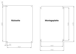 IDE GN705030 Wall Mounting Enclosure RAL7035 IP66 single door HBT 700x500x300