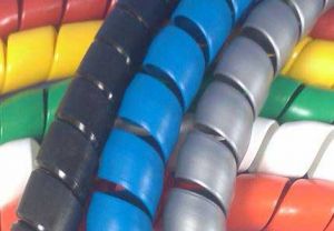 20m Spiralband 16 - 22mm - weiß - Kabelschutz farbig trittfest abriebfest uv-stabil