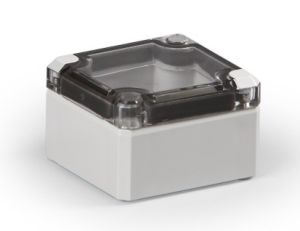 IP66 ABS-Kunststoff Leergehäuse glatt OT klar  55x53x36mm