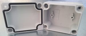 IP66 ABS-Kunststoff Leergehäuse glatt OT grau  63x53x36mm
