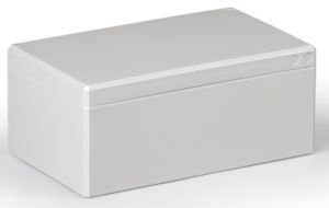 IP66 ABS-Kunststoff Leergehäuse glatt OT grau 200x120x86 mm
