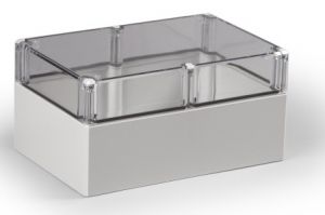 IP66 ABS Industriegehäuse transparent / klar 160 x 240 x 121 mm