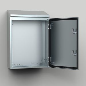 ELDON AFS10083 V2A stainless steel control cabinet 1000x800x300mm HWD with sloping roof