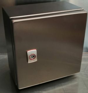 Edelstahl Schaltschrank 240x240x150 mm HBT IP66 V2A Gehäuse AISI 304L 1-türig