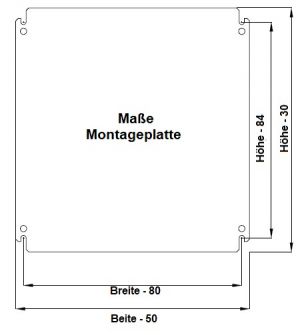 Metal control cabinet 250x200x150 mm HBT 1-door IP66