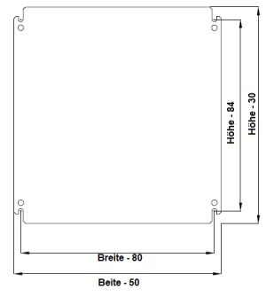 IDE GN60800 Schaltschrank 600x800x300 mm 1-türig IP66 Stahlblech mit Montageplatte - 2.Wahl aus Lagerauflösung