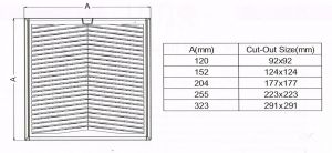 Schaltschrank Lüfter 92m³/h 230V 22W IP54 Filterlüfter incl. Austrittsfilter