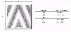 Schaltschrank Lüfter 92m³/h 230V 22W IP54 Filterlüfter incl. Austrittsfilter