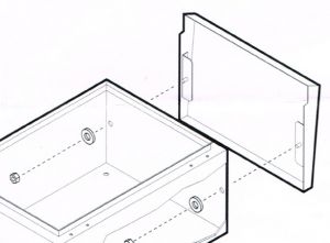 Regendach für Schaltschrank GN B300xT150