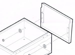 Regendach B300xT250 für Schaltschrank GN