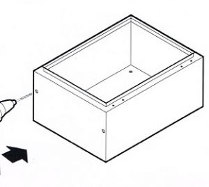 Regendach B300xT200 für Schaltschrank GN