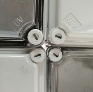 ISO GFK Industriegehäuse 180x180x129 mm LBH mit Sichtdeckel klar