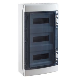 IP65 ABS fuse box 3x 12TE / 36TE sealable