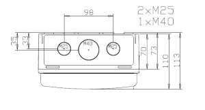 IDE CDN6PT/RR AP Feuchtraumverteiler 1x 6TE IP65 transparenter Klappe mit HS+N-/PE-Klemme  + Kabeleinführungen
