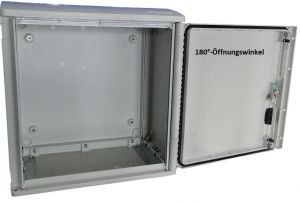 Outdoor Kunststoffgehäuse 500x500x300 mm HBT mit Standardtür