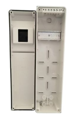 IP65 Steckdosen Verteilergehäuse 4TE 2x 230V 3-polig IP67 Campingsteckdosen blau vorverdrahtet