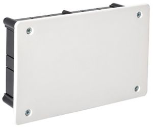 Flush-mounted junction box 100x160x50 mm Cover with screws