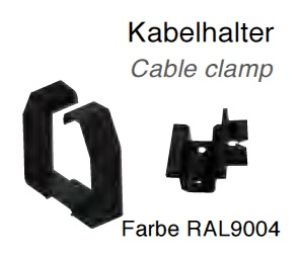 Drahthalteklammer für DIN-Kanal 50x125 mm