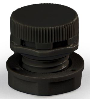 Pressure compensation element M12 x1.5 black IP66 incl. counter nut