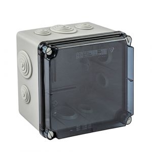 Terminal box LBT 175x151x95mm transparent with grommets