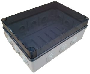 Terminal box LBT 328x239x129mm transparent + grommets