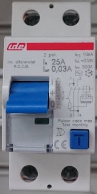 FI Fehlerstromschutzschalter 2-polig 25A AC 30MA