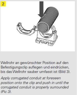 COPA-H Wellrohrhalter FIP schwarz mit Flansch
