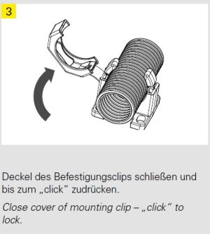 COPA-H Wellrohrhalter FIP schwarz mit Flansch