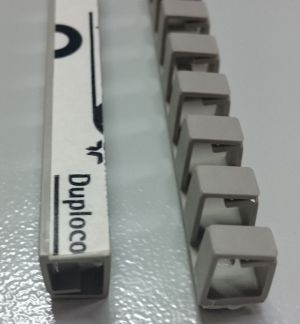 VK Flex 10 Verdrahtungskanal 10x10mm - Länge 50cm - flexibel halogenfrei selbstklebend grau