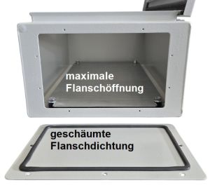 Schaltschrank 600x400x300 mm HBT Stahlblech 1-türig IP66
