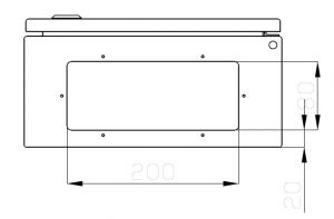 Wall Mounting Enclosure 400x300x150 RAL7035 IP66 single door