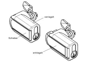 IP65 Adapter Griff für Profil-Halbzylinder