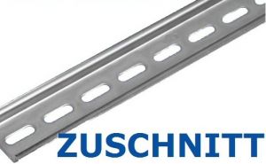 35x7,5mm Hutschiene für Gehäuse Typ 322 - 275mm lang