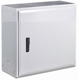 GFK KunststoffGehäuse 500x500x300 mm (HBT) Standardtür mit Schwenkhebelgriff