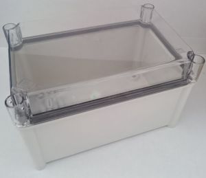 ISO GRP industrial housing 540x270x171 mm LWH transparent cover