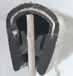 Kantenschutzprofil schwarz KB1-4,5mm stahlverstärkt