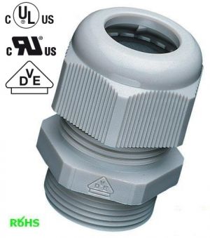 IP68 PA6 cable gland M63x1.5 KB 34-45mm VDE UL plastic light gray RAL7035