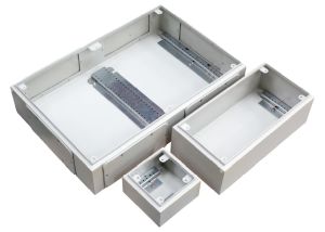 IP66 Stahlblech Klemmenkasten 150x150x135mm LBT RAL7035  ohne Flansch