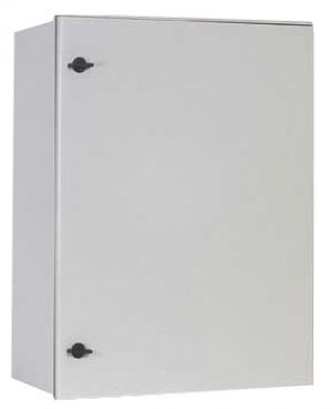 Kunststoff-Schaltschrank 500x400x200mm (HBT) GFK IP66 hellgrau 1-türig