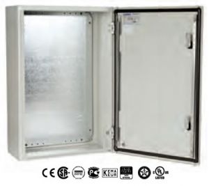 ELDON MAS0403021R5 sheet steel control cabinet 400x300x210 mm HBT IP66 1-door with mounting plate