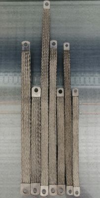 Masseband 10mm ² - Länge 200 mm - M6/M6 - Kupfer verzinnt Erdungsband Flachband-Erder