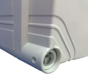 ABS housing 400x300x132mm plastic smooth gray IP66