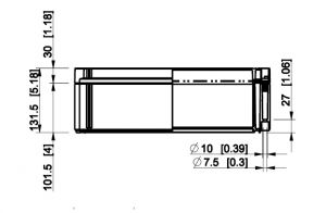 ABS Gehäuse 400x300x132mm Kunststoff glatt IP66 transparenter Deckel