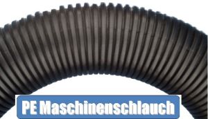 PE Wellrohr NW23 schwarz als Schutzschlauch für Maschinen