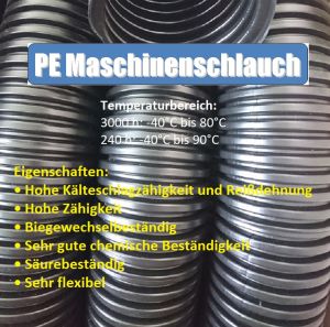 PE Wellrohr geschlossen ungeschlitzt bis 80°C
