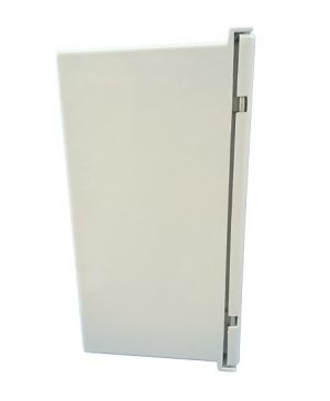 Plastic switch cabinet 600x400x230mm (HWD) GRP IP66 light gray 1 door