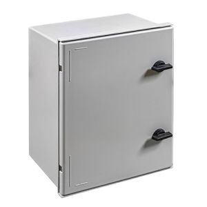 Kunststoff-Schaltschrank 500x400x200mm (HBT) GFK IP66 hellgrau 1-türig