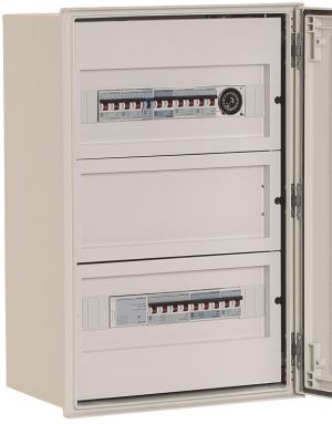 Montagerahmen 800x600mm 5-reihig mit Feldabdeckung 130TE ( 5x 26TE )