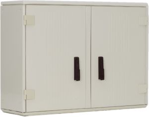 Outdoor Gehäuse 2-türig 750x1000x400 mm (HBT) Standardtür mit Schwenkhebelgriff