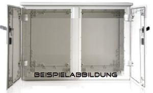 Outdoor enclosure, 2-door, 750x1000x400 mm (HBT), standard door with rain cover